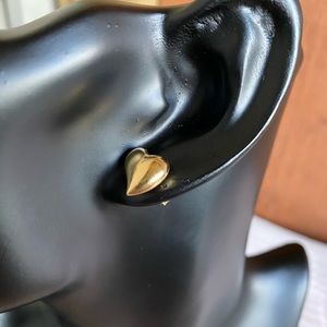 Heart 18k Gold Earrings
